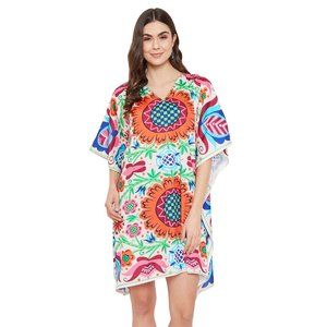 Floral Multicolor Swim Coverup